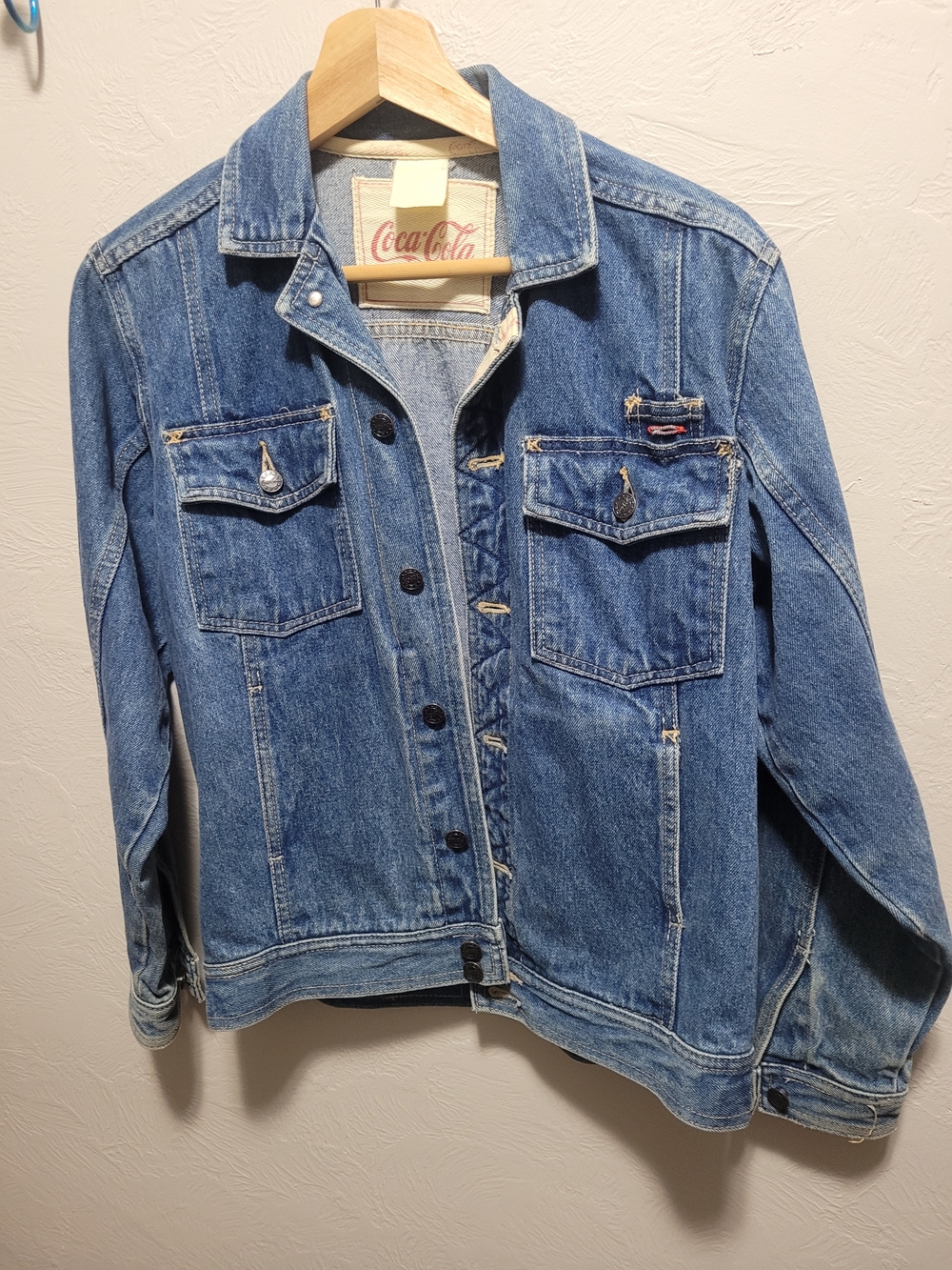 Vintage Coca Cola Blue Denim Jean Jacket